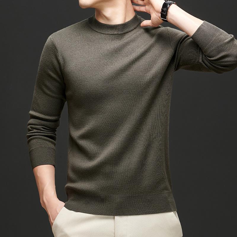Men's Autumn and Winter High-end Sweater Bottoming Knitted Sweater