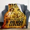 Poster Flannel Blanket Throw Blanket Soft Warm Sofa Bed Camping Home Decor Unique Christmas Gift C926850