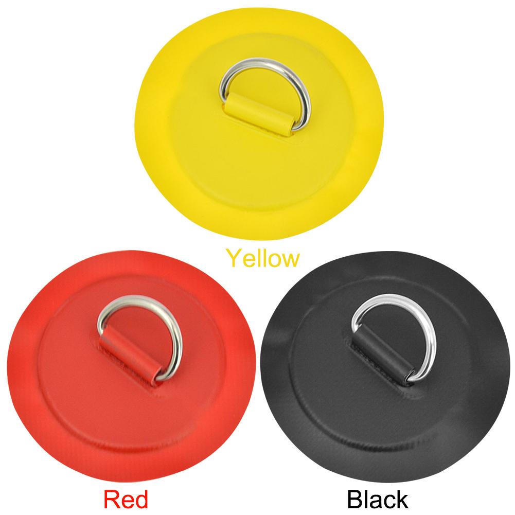 1-10PCS D-Ring Patch D Ring Pad Round Shape Stand Up Paddle Ring Patch SUP D-Ring Patch D-Ring PVC Patch for Inflatable Kayak