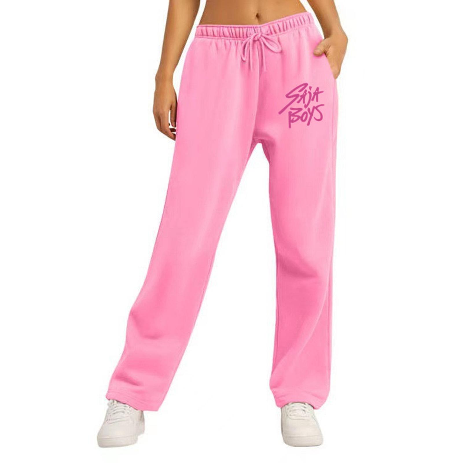 

Женские зимние однотонные брюки, брюки полной длины, спортивные брюки, домашние брюки XL розовый