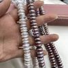 1String, Luxury Natural Freshwater Pearls, 13-14mm, Handmade Rice Pearl Beads for Jewelry Making DIY, Cheapest Items Available 36cm