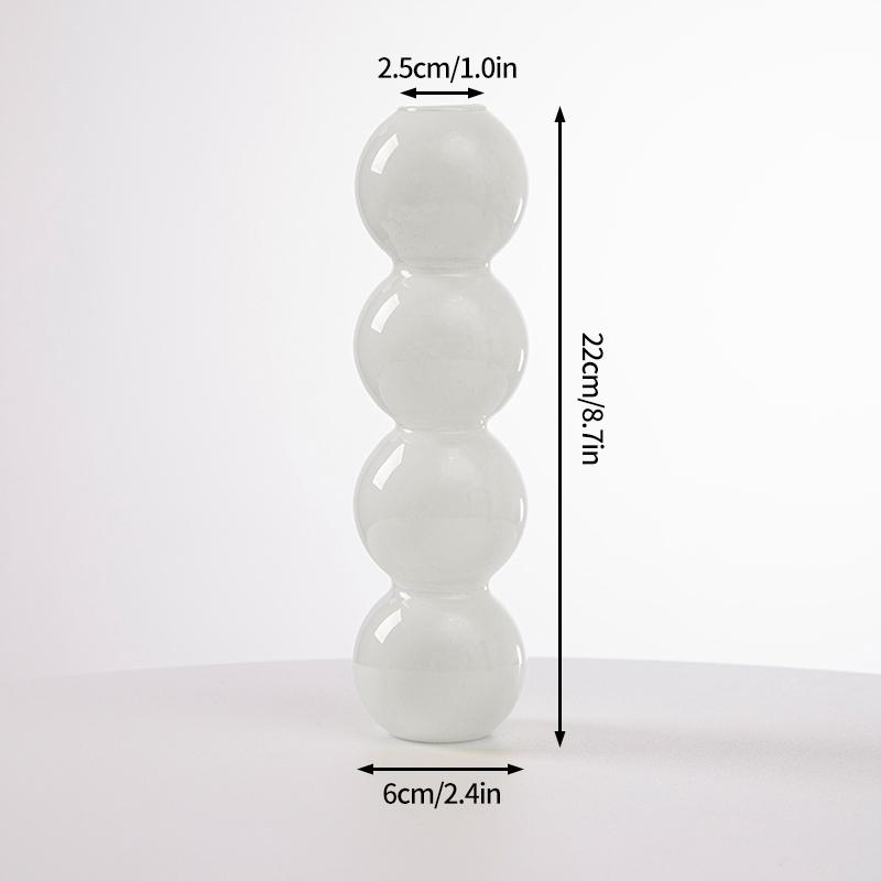 Bubble Glass Flower Vase Flower Bottle Vase Decoration Home Vases for Flower Aesthetic Room Decor Decorative Colored Vases