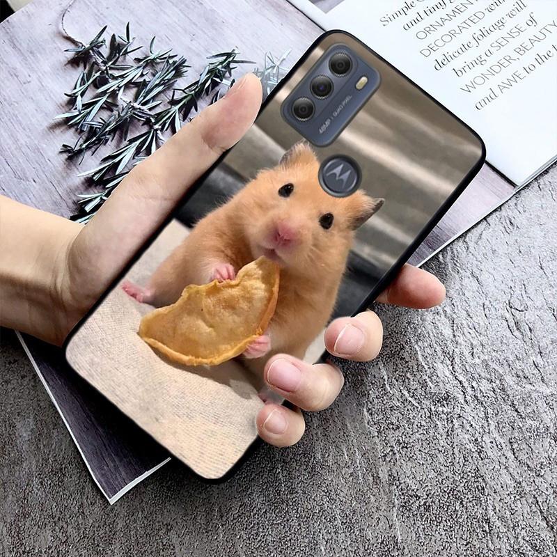 Cute Hamster Phone Case For Moto G84 G04 G22 G31 G32 G42 G52 G10 G20 G30 G60 G13 G14 G50 G100 G73 G23