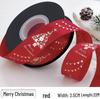 Christmas Gold Ribbon Cake Box & Floral Arrangement Gift Packaging