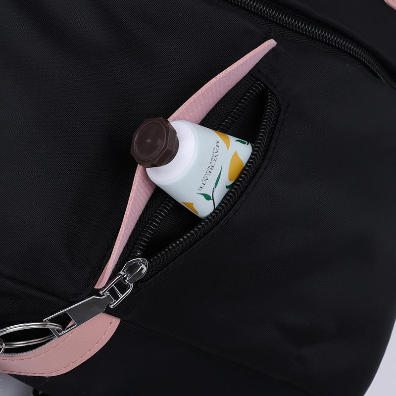 Casual Oxford Shoulder Bag Women's Block Color Backpack Large Capacity Waterproof Backpack