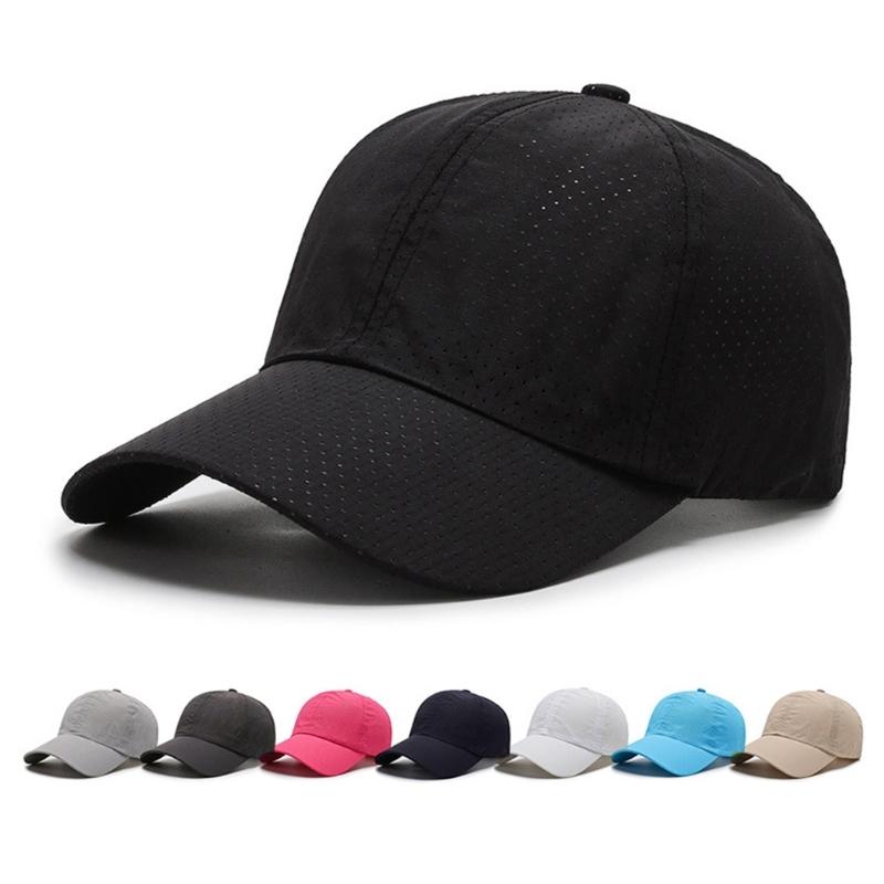 Breathable Quick Drying Baseball Caps Adjust Size Sun Hat Fishing Climbing Hunting Travel Visors Hat for Male Adult