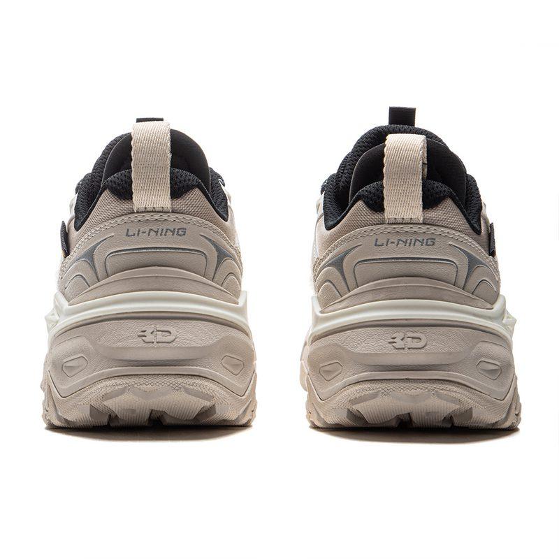 Li Ning CF Tracing, Qianhang Ce3 Height Increasing Low top Chunky Sneakers Women's Gray White AHCU038-1