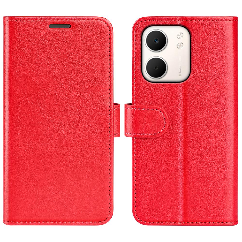 For Oppo A5x 5G/Oppo A5x 4G Case Crazy Horse Texture Stand Leather Phone Cover