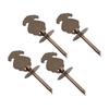 4 Sets Antique Drawer Pendant Pulls Exquisite Pattern Elegant Retro Pendant Antique Decorative