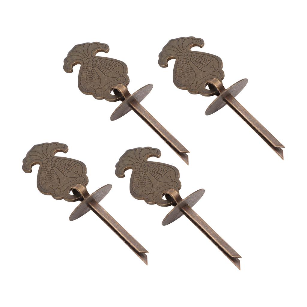 4 Sets Antique Drawer Pendant Pulls Exquisite Pattern Elegant Retro Pendant Antique Decorative