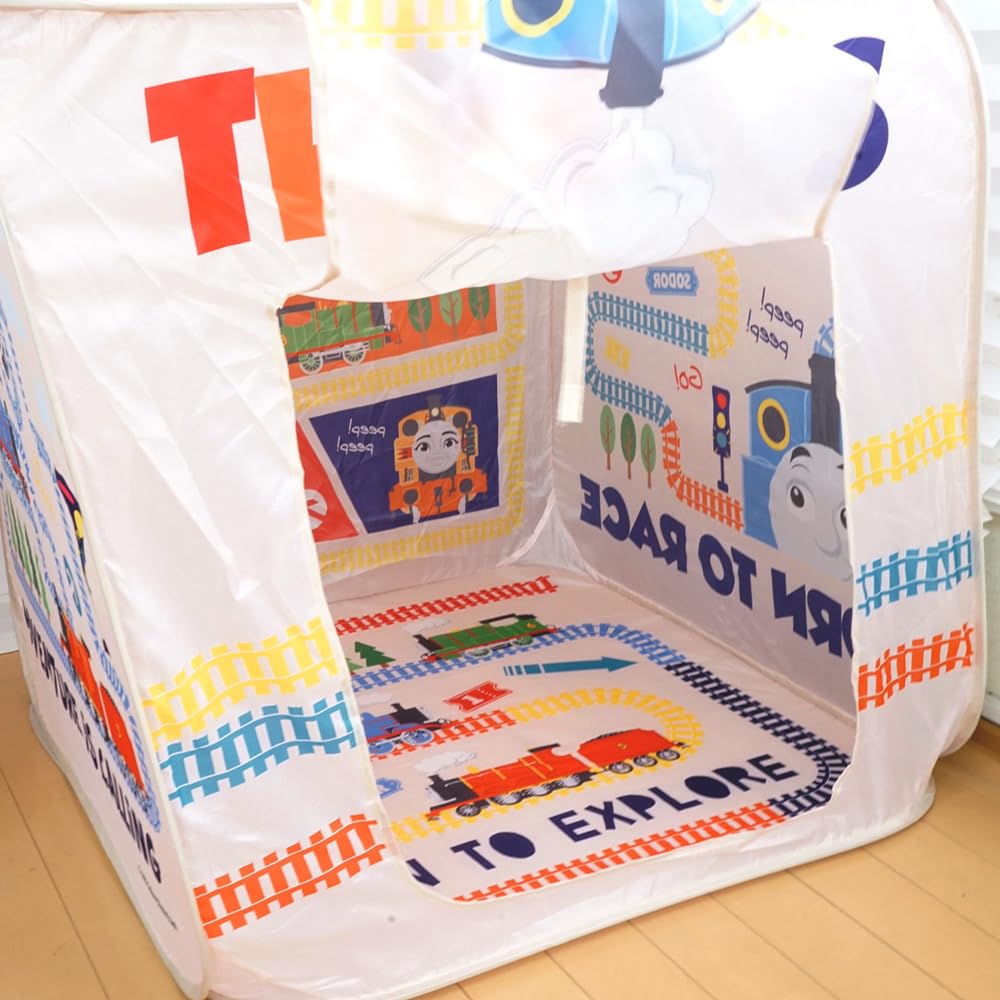 Hassy Top-in Thomas the Tank Engine, Thomas, Rebecca, James, Nia, Percy Cube Tent, Kids' Tent, Compact Storage