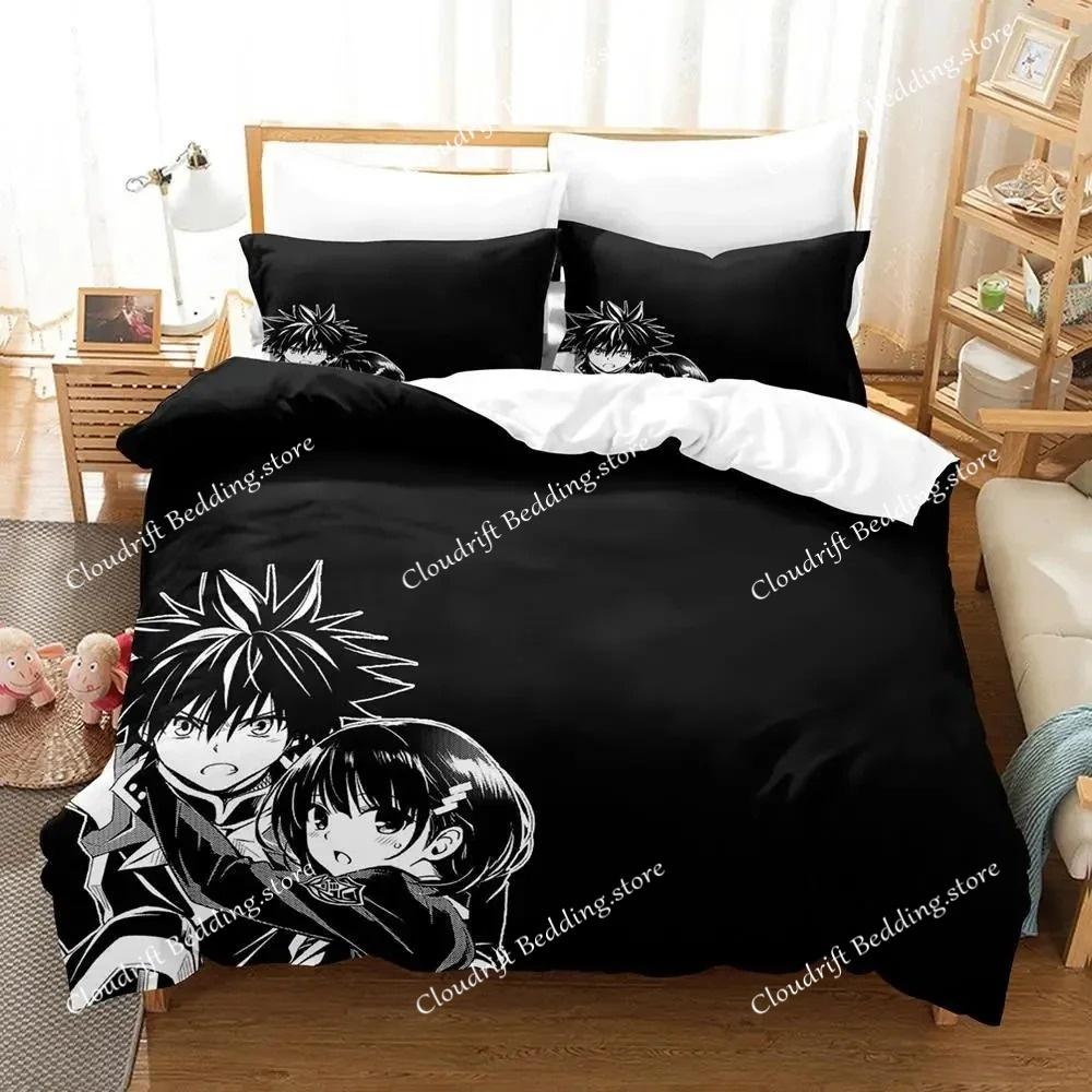 Anime Ayakashi Triangle Bedding Set Duvet Cover Bed Set Quilt Cover Pillowcase Comforter king Queen Size Boys Adult Bedding Set
