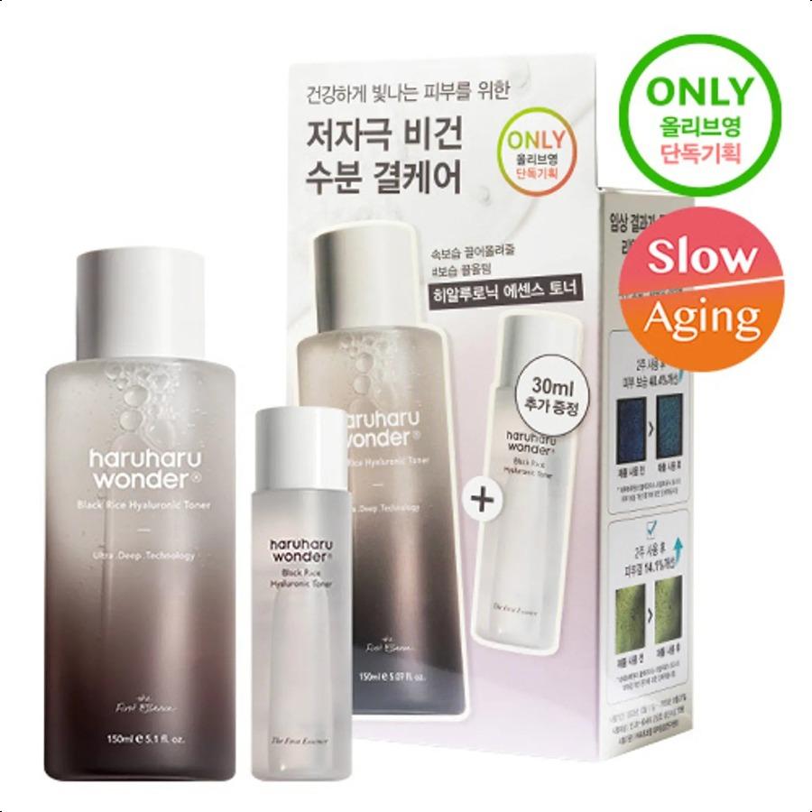 

Haruharu wonder Black Rice Hyaluronic Toner 150ml Set (+30ml) 150ml Set (+30ml)