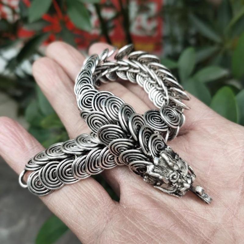 Exaggerated Seedling Faucet Bracelet Retro Versatile Fashionable Men's and Women's Bracelets Antique Style