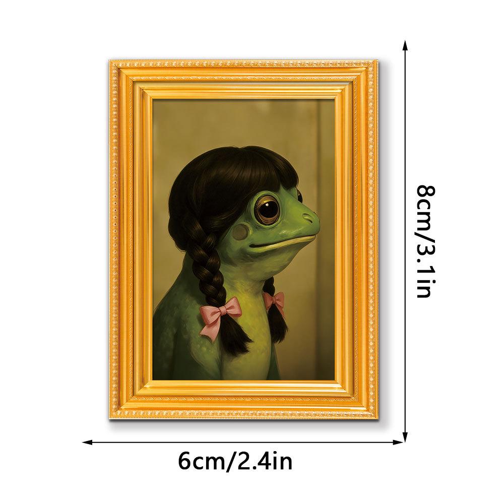Kreativ Spaß Schrullige Tiere 3D Holz Foto Rahmen Kühlschrankmagnet