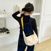 Adorable Children's Canvas Bag Stylish Toddler Shoulder Bag Cute Double-sided Fruit Design For Baby Accessories And Coin Storage