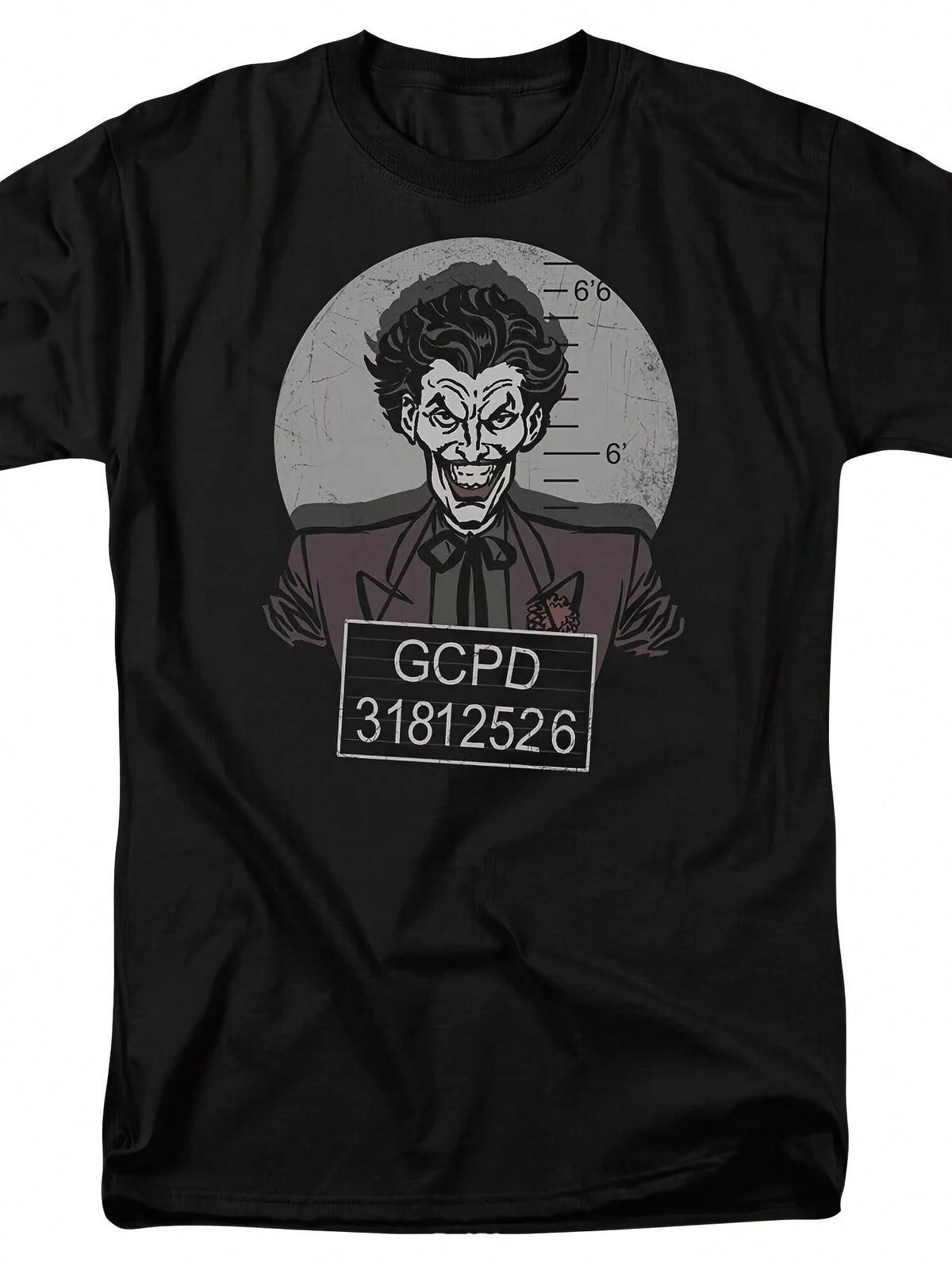 DC Joker Busted The Happy Face T-Shirt Unisex#7 S разноцветный