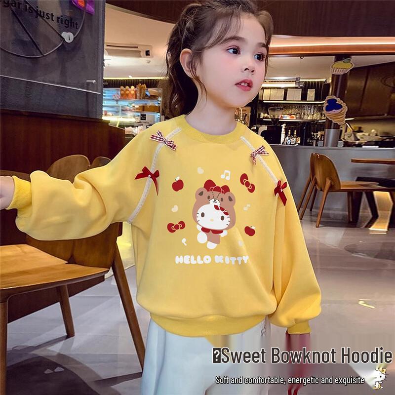 Hello Kitty Girls  Bow Ribbon Sweatshirt 110
