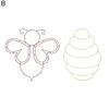 Yousheng 6 Pcs DIY Wreath Frame Metal Wreath Form Easter Rabbit Egg Bee Honeycomb Wire Frame for Wreath Crafting Holiday Hanging Decor