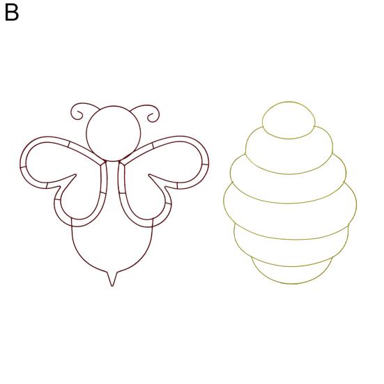 Yousheng 6 Pcs DIY Wreath Frame Metal Wreath Form Easter Rabbit Egg Bee Honeycomb Wire Frame for Wreath Crafting Holiday Hanging Decor