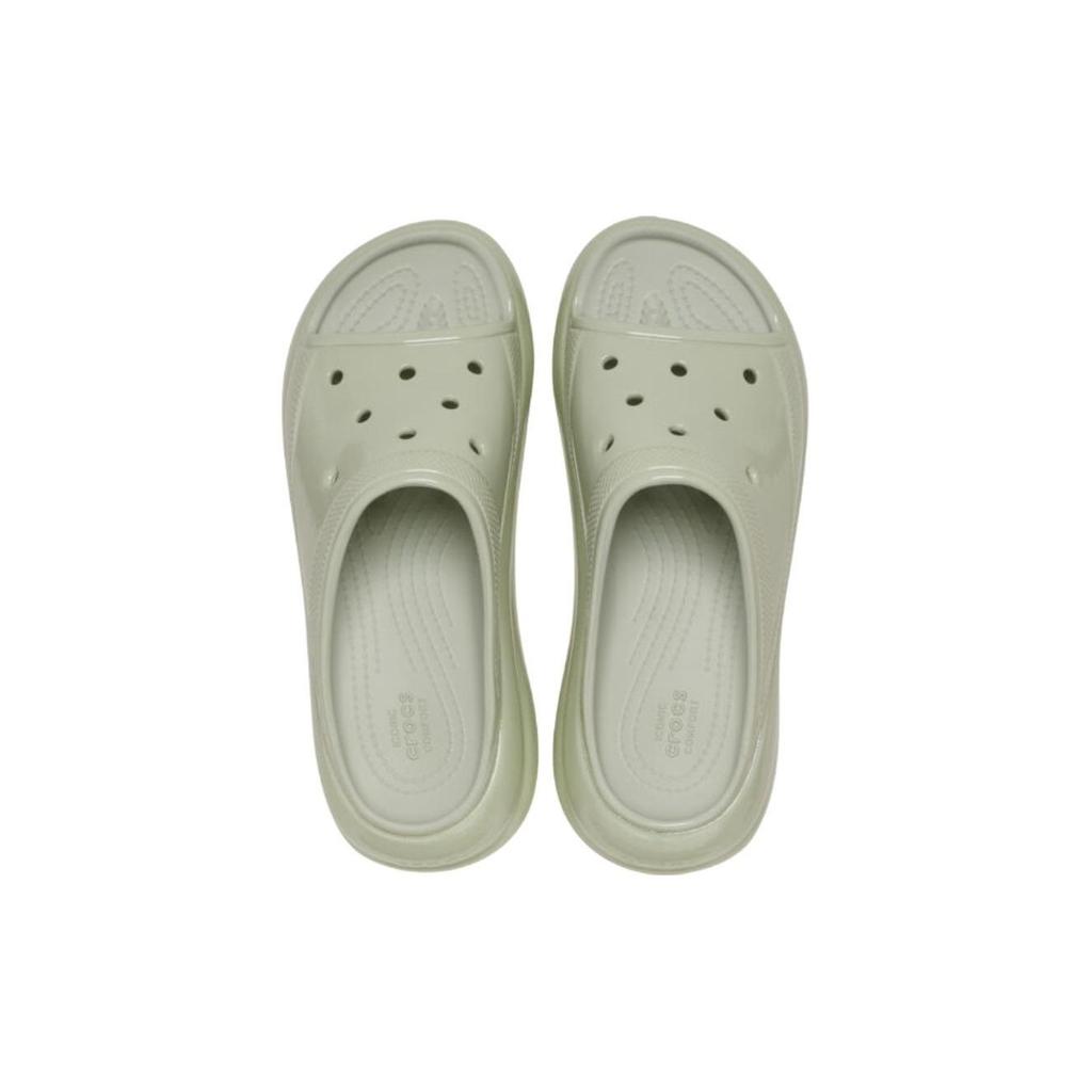 Crocs Comfortable Versatile Slide Sandals 5.2cm Women Sandals Green 209648-3VS