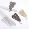 Trendy Shiny Tassel Love Brooches For Women Heart Pin Party Casual Lapel Suit Pins Gift Luxurious Tassel Brooches Jewelry