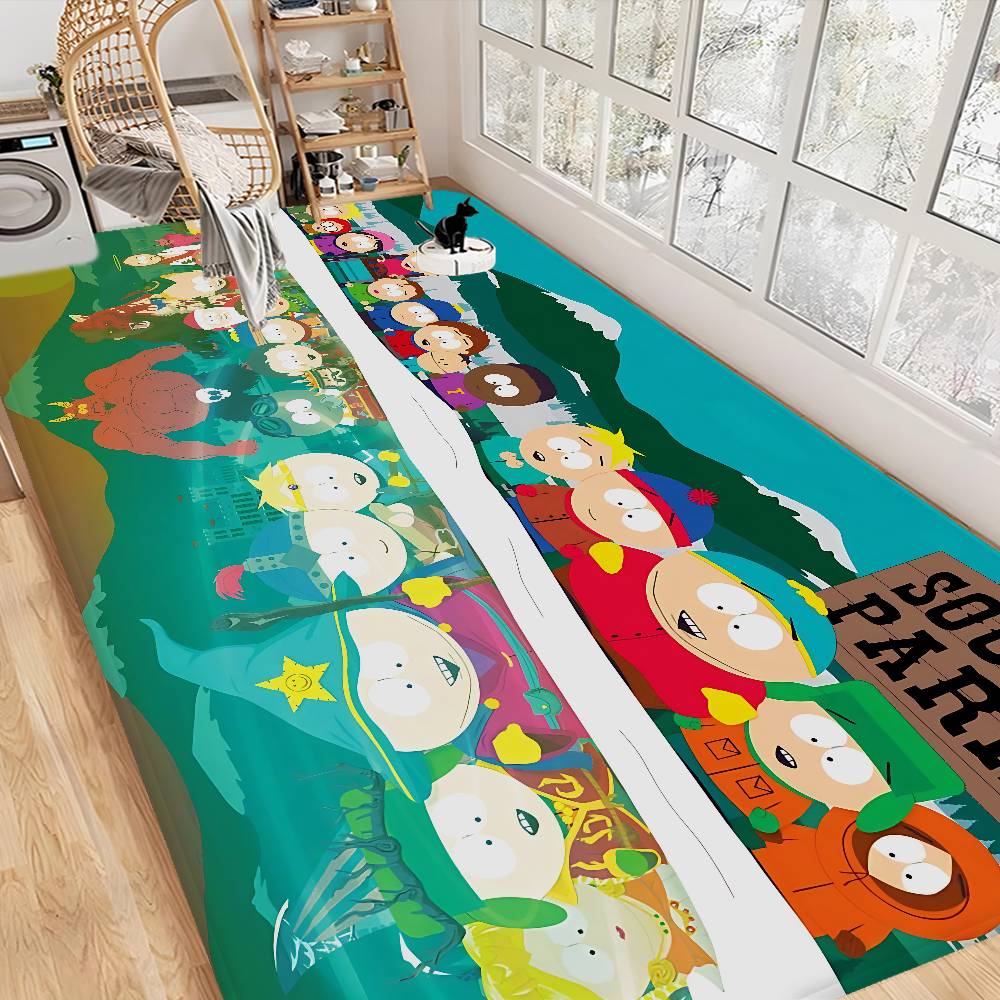 

Cartoon S-South Cute P-Park Room Mats Retro Multiple Choice Living Room Kitchen Rug Non-Slip Welcome Rug 40x60cm