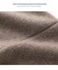 Women's 100% Pure Wool V-Neck Cardigan Coat, Loose Fit, Thickened Knit Sweater Style Top Outerwear.