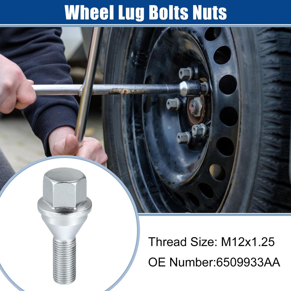 ACROPIX M12x1.25 Wheel Nut Hub Assembly Wheel Studs Fit Jeep Cherokee 2014-2022 No.6509933AA/53182366/6511051AA - 5 Pack