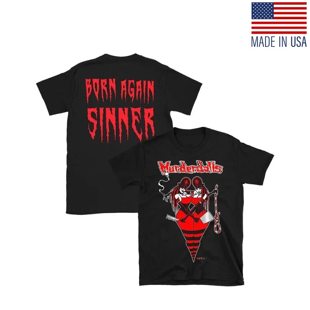 Hot!!1 Murderdolls - Born Again Sinner Cotton Black All Size T-Shirt Fan-Made 2XL