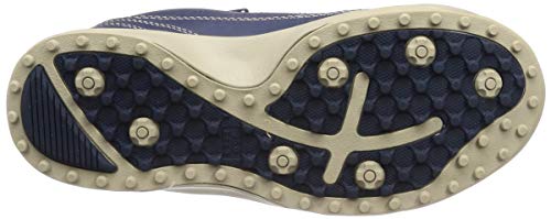 Spalding Men's Waterproof Spikeless Golf Shoes, Wide Fit, Size 4E, CIS 3550, Navy, Size 25.0 cm