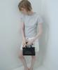 HEEARI Amy Beads Cotton T-Shirt_Light Gray