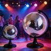Σφαίρες Disco Μπαλόνι Αγάλματα Καθρέφτης Σφαίρα Disco Μπαλόνι Γλυπτό με Βάση Διακοσμητικά Γραφείου Στολίδι για Κεντρικά Τραπέζια