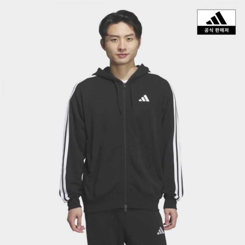

Adidas New Performance Essentials+ Loose Fit 3s French Terry Zip Hoodie KF3707/AS