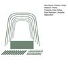 Yousheng 1 Set Gartenbögen Kunststoffbeschichtete Gewächshausbögen Rostbeständiger Pflanzenabdeckungshalter Anzuchttunnel für Hochbeete Gartenreihe