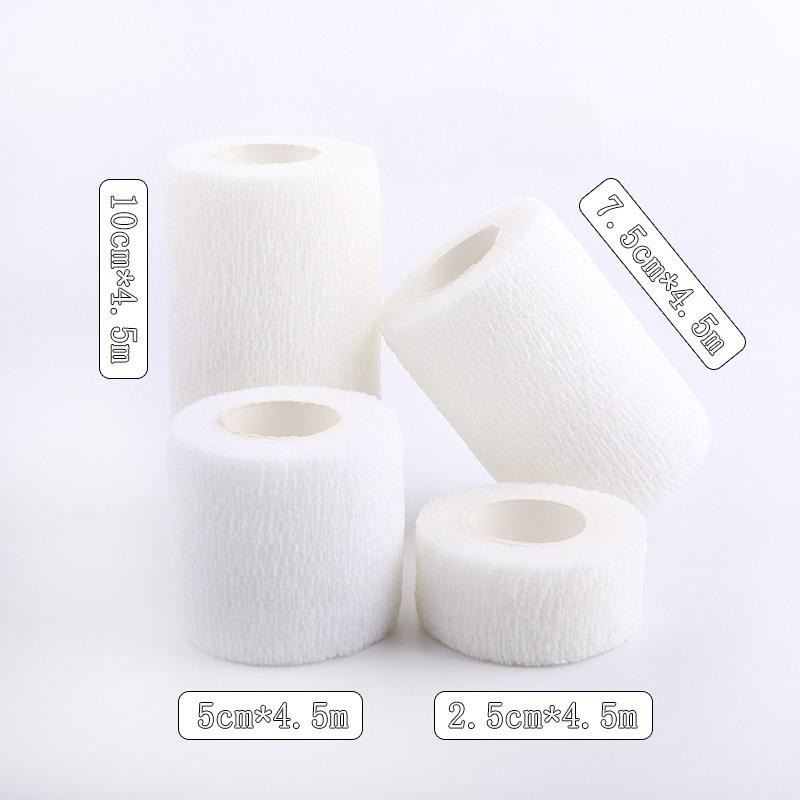 

Самоклеящийся эластичный бинт длиной 4,5 метра для многофункциональных видов спорта на открытом воздухе - Защитный, гибкий и дышащий для пальца, запястья, лодыжки и колена Width 2.5cm-1PC белый