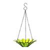 Hanging Metal Bird Feeder with Detachable Flower Bowl Weather-proof Outdoor Garden Patio Yard Bird Bath Watering Feeding Bowl