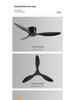 High Power Retro Black Ceiling Fan for Home or Commercial Use - No Light