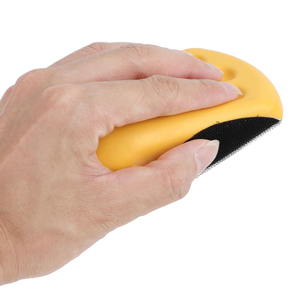 Sanding Block PU Foam Soft Elastic Hook   Design Moderate Size Ergonomic Manual Sander Tool for Polishing
