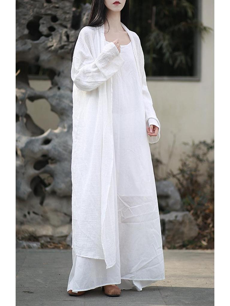 Retro Zen Belted Cardigan: Literary Style, Sun Protection, 3 Colors.