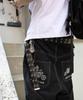 Tuseupeiseu Buyback Back Pocket Embroidered Pants [Black]