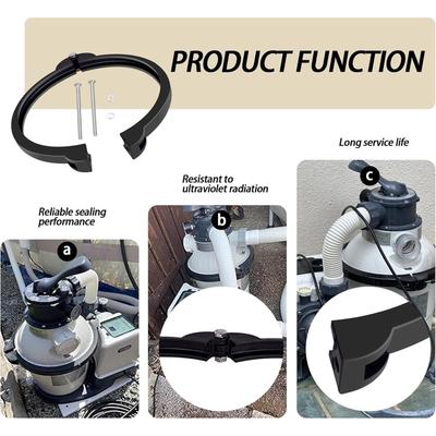 Clamp Collar Rings Sand Filter Pumps Locking Rings Sand Filter Pump Clamp Collar Rings Replacement Part for SF90110-1