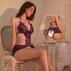 Siqing Lace Open Crotch Sexy Lingerie Bodysuit for Small Bust 3898