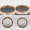 BVLGARI B-zero1 4-band Bowenite Ring Be zero one K18 Pink Gold #6.0(US Size) 6.5g Women Used