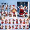 Holiday Gift Box for Christmas 2026 Cat Advent Calendar, 24 Days Countdown Calendar with Unique Xmas Owners 2D Acrylic Cute Ornaments Tree Home Decor