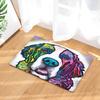 Colorful Pop Art Cow Print Doormat Non-slip Indoor Rug for Living Room Bedroom Artistic Animal-themed Floor Mat