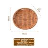 Retro Gewebte Imitation Rattan Obstschale Hochzeitsbonbon Blumenaufbewahrung