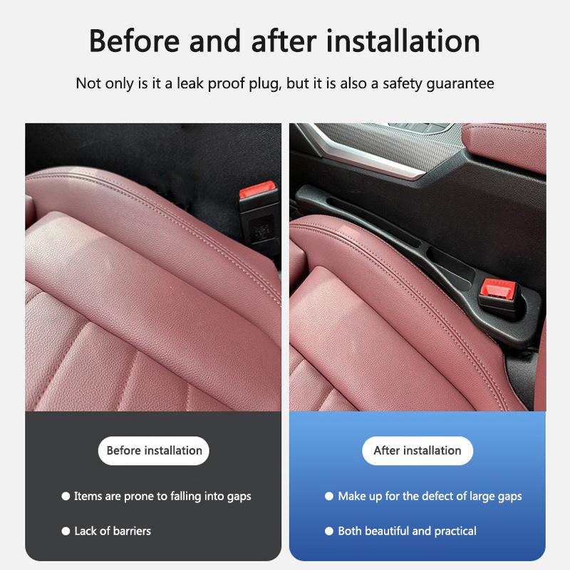 SFX1 2pc Car Seat Gap Filler Leak Proof Strip For Mercedes Benz CLA GLC GLA GLB GLE GLS W212 W213 W205 W206 C180L C E S Class Sticker