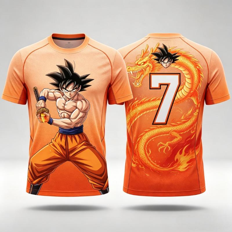 Jujutsu Kaisen 2026 Verano Nuevo N.º 10 N.º 7 Satoru Gojo Anime Especial Camiseta de Fútbol para Adultos Hombres Niños Impresión 3D Y2k