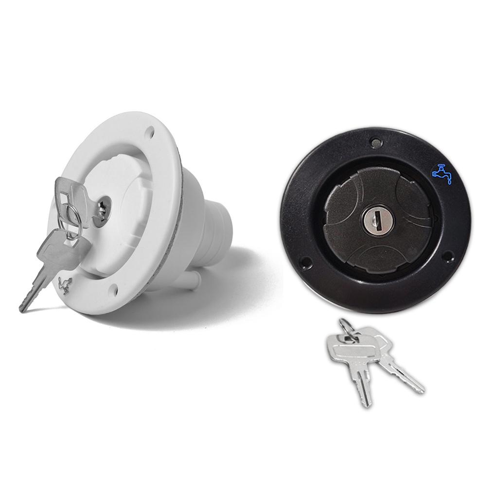 Easy Installation Maintenance For Camping Trailer Water Inlet Filler Fresh Water Locking Cap